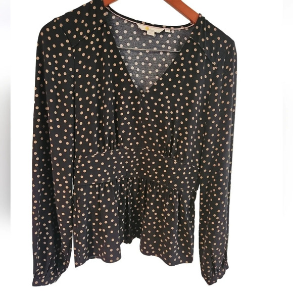 Boden Elsie Polka Dot Peplum Top Blouse size 4 - Picture 2 of 8